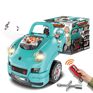 اسباب بازی ماشین ریموت دار موتور مستر Motor Master مدل کاپوت پورشه آبی Kids Engine Toy_اسباب بازی ماشین